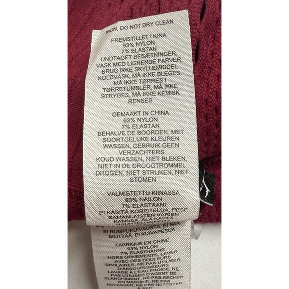 Gymshark Energy Seamless High Rise Perforated Leggings Burgundy Womens Small S - Picture 7 of 15